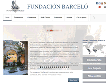 Tablet Screenshot of fundacionbarcelo.org